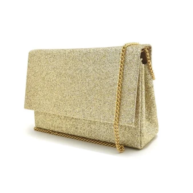 Bolsa Com Gliter Clutch  - PrataFeminina Eventos Festa Casamento Lux