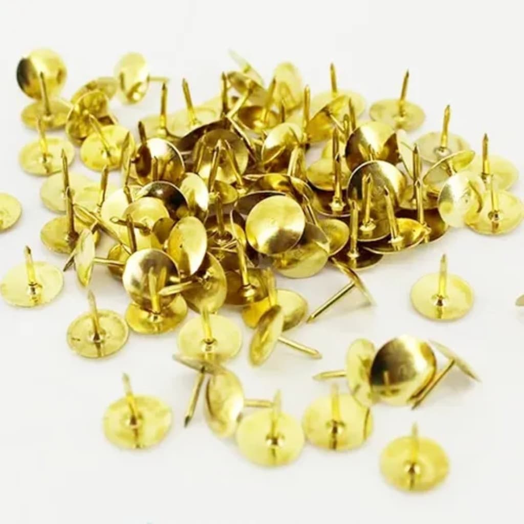 Percevejo Tachinha Dourado Para Quadro 62 Unidades REF:888501243