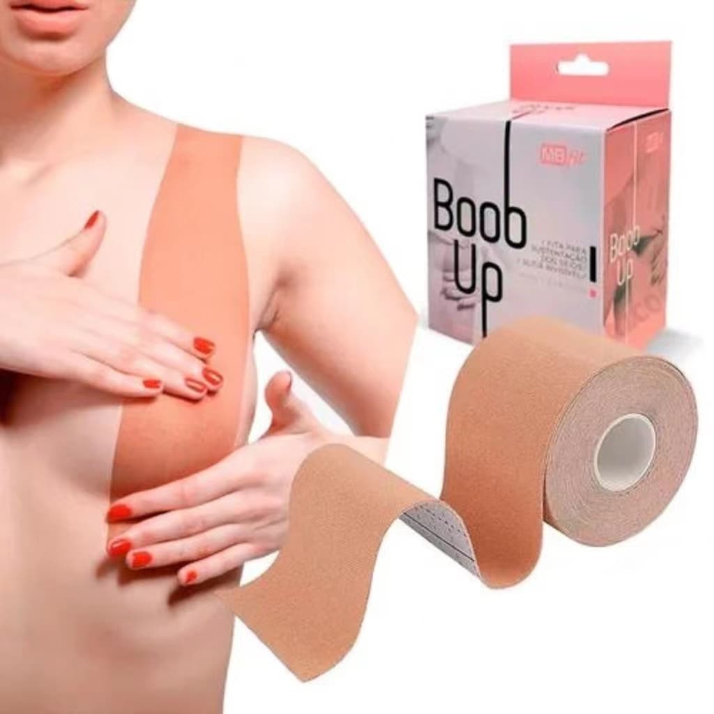 Sutiã Invisível Adesivo Fita Sustentação Seios Levanta Peito Push Up