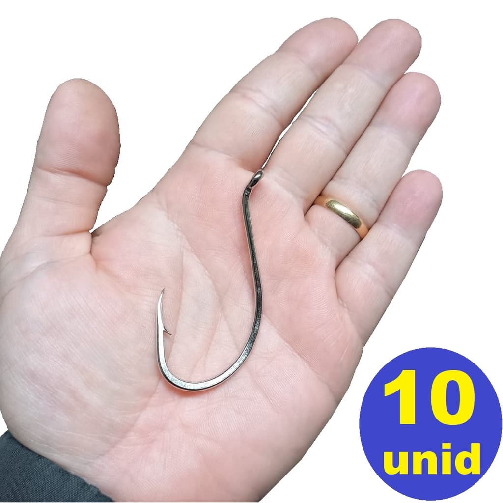 Cartela De Anzol 12146 Marine Sports Ms 10/0 -p/ Jaú Piraíba - 10 unidades