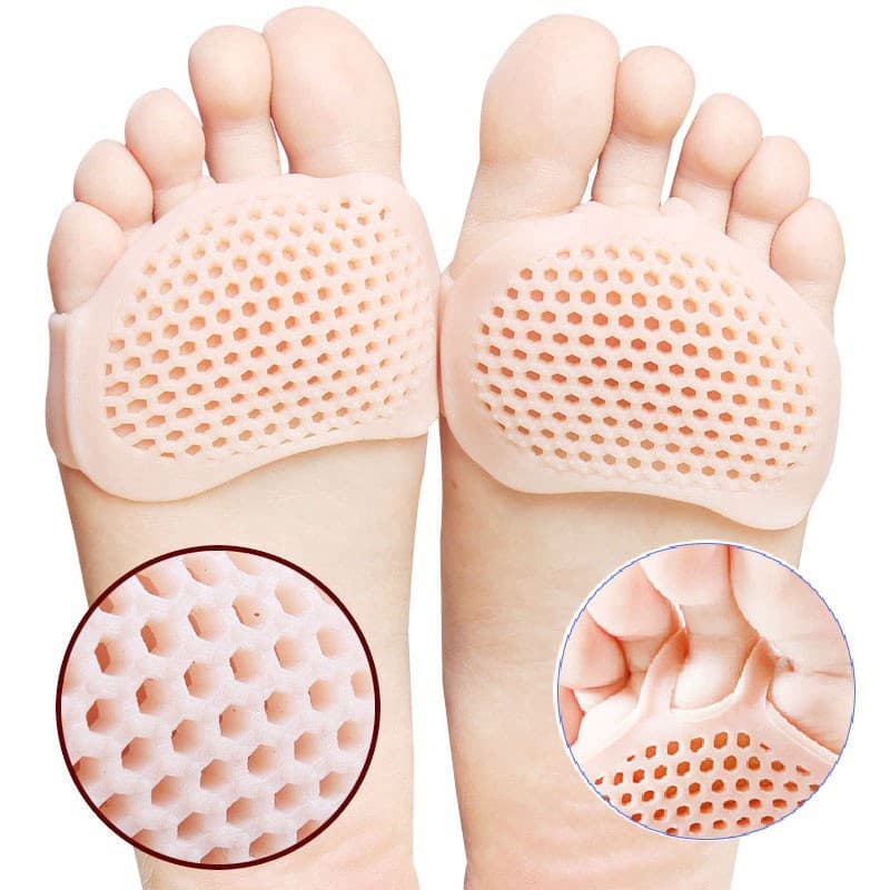 Par Palmilha e Meia Ortopédica Gel Silicone Esporão Macio