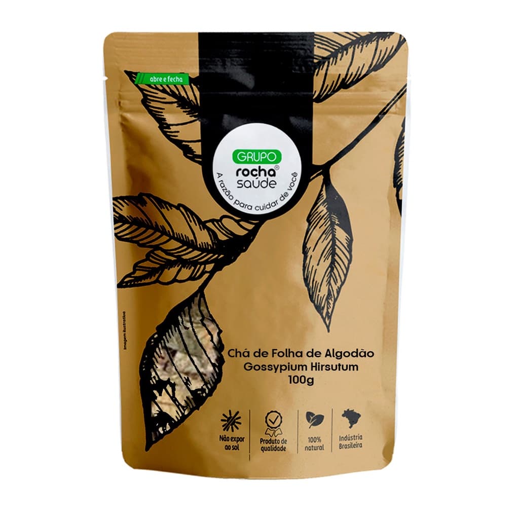 Chá de Folha de Algodão - Gossypium Hirsutum - 100g
