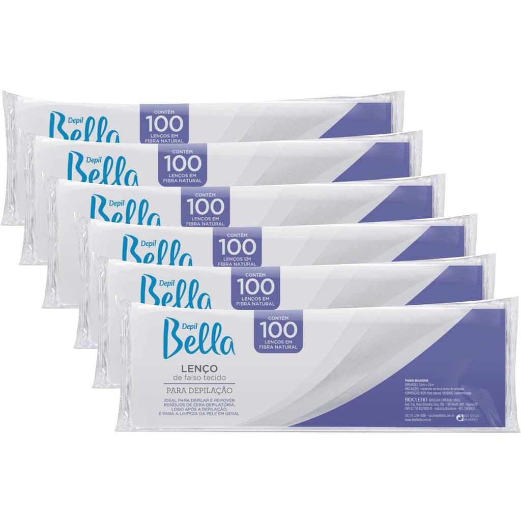 Papel para Depilacao Depil Bella c/600 Folhas Fibra Natural