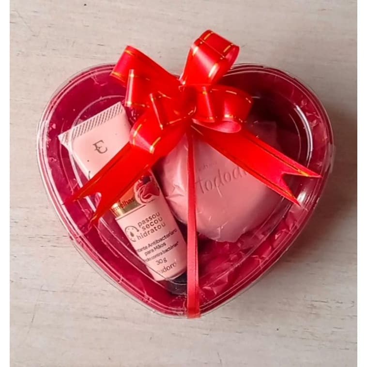 KIT LEMBRANCINHA SABONETE + CREME MÃOS EUDORA CORAÇÃO