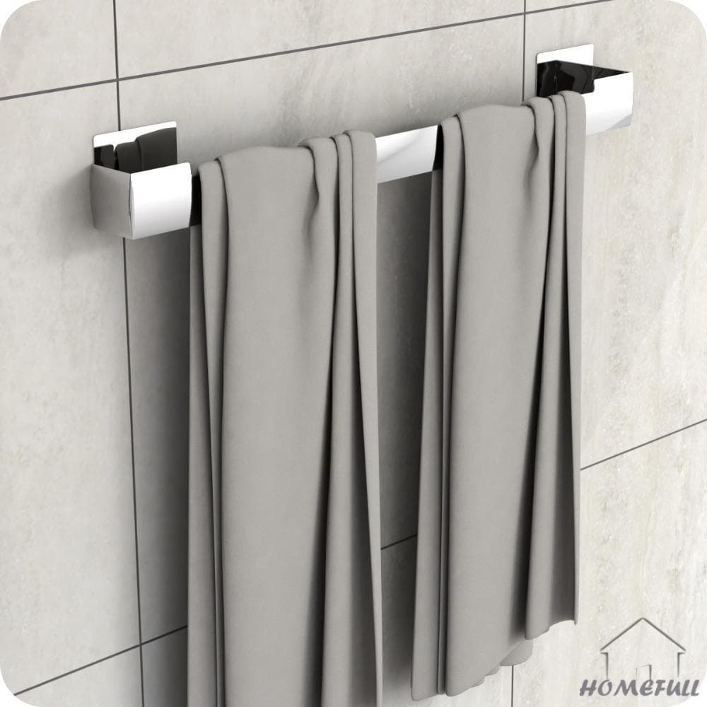 Porta Toalha De Banho Inox Adesivo Autocolante Parede ELG
