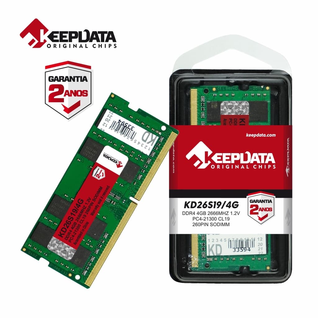 MEM NB DDR4 4GB 2666MHZ KD26S19 4G