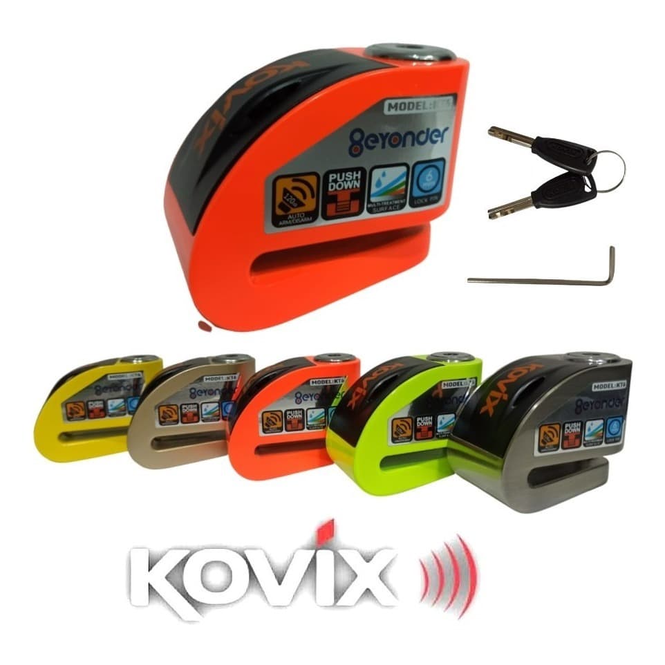 Trava Disco Moto Com alarme Antifurto modelo Kovix Kt6