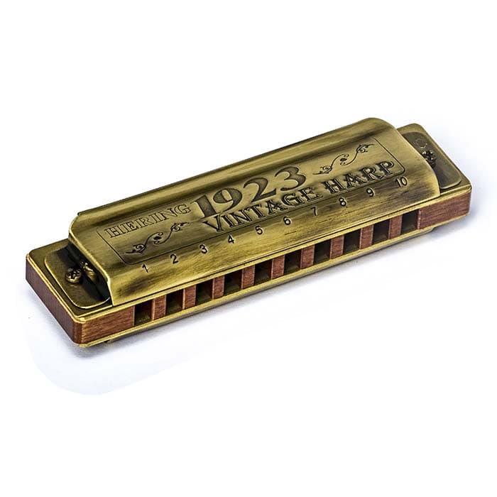 Gaita De Boca Hering Shg C 1020 Vintage Harp 1923 Com Estojo
