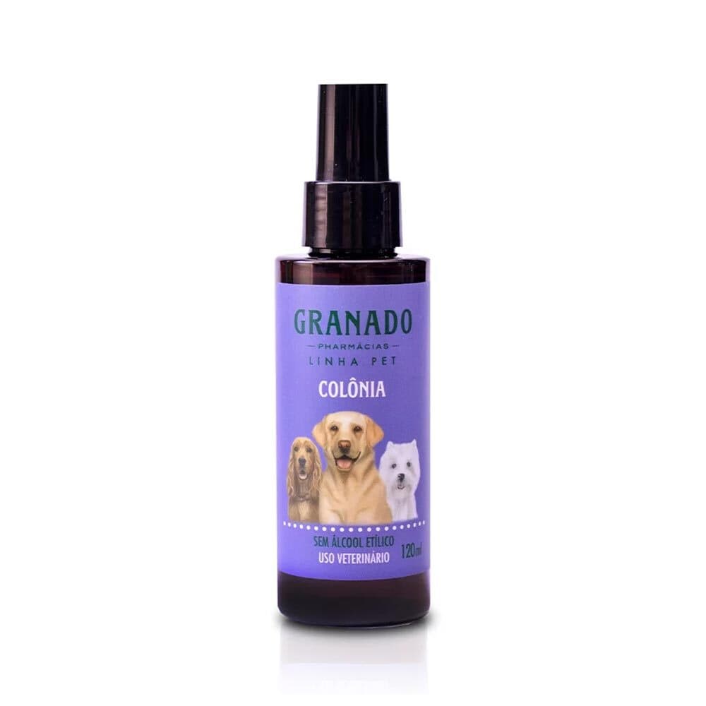 Colônia Pet para Cães e Gatos 120ml Perfume Água Granado