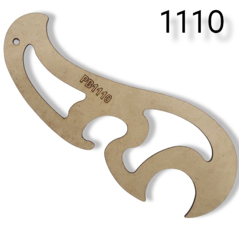 Régua Curva Francesa 1110 Mdf Patchwork Costura Modelista Promoção