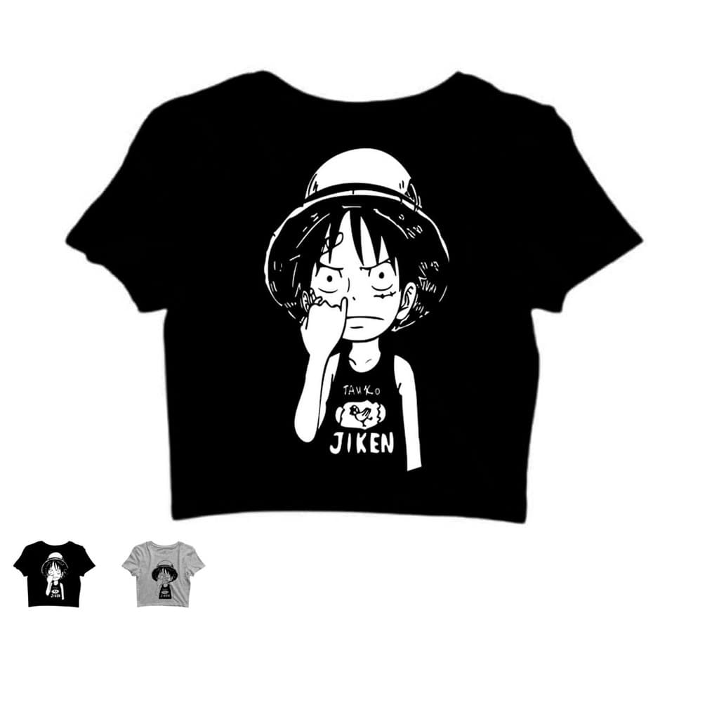 Camiseta cropped One Piece Monkey D Luffy Anime