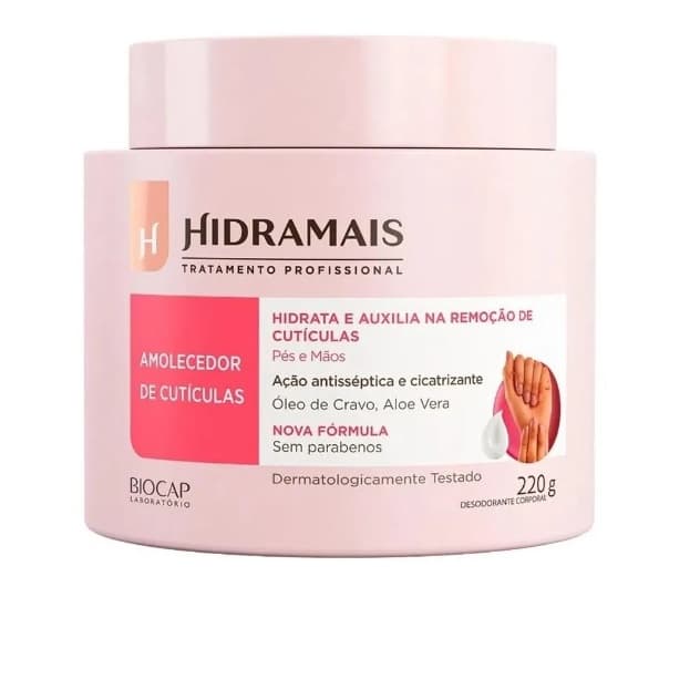 CREME AMOLECEDOR DE CUTICULAS COM ÓLEO DE CRAVO HIDRAMAIS 220g