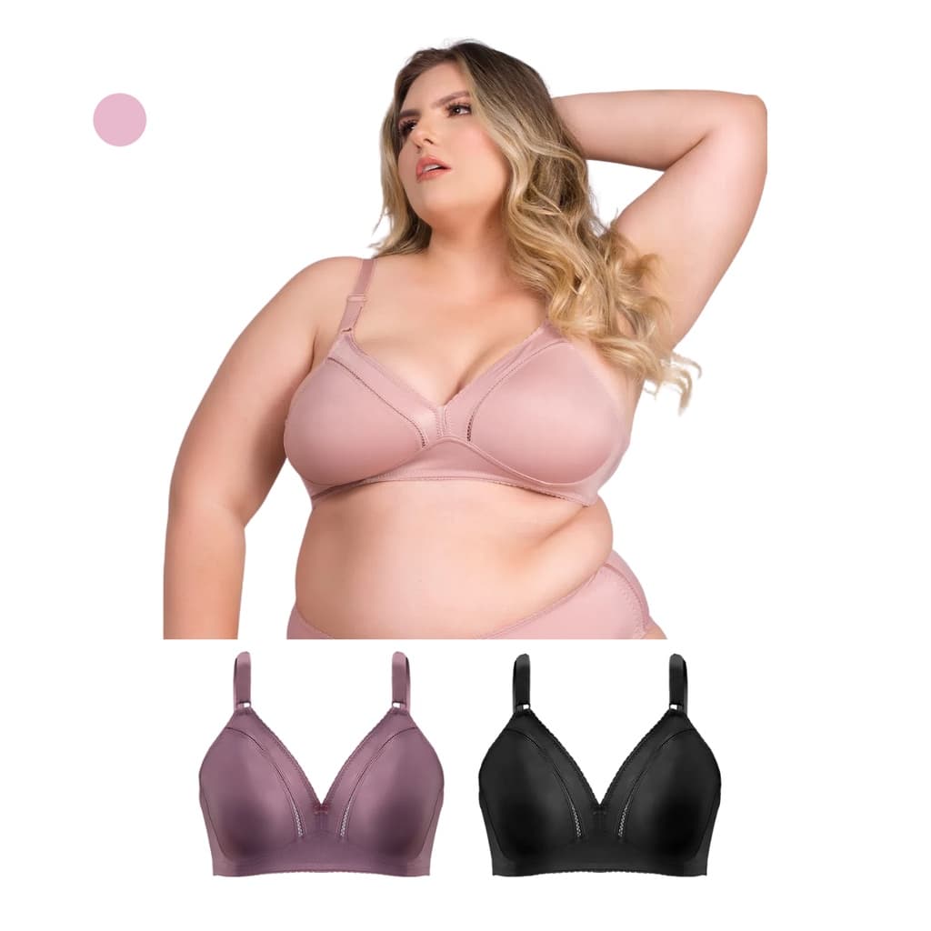 3 sutia duloren reforçado sem bojo alça larga preto sustentação conforto elegance duloren 111214