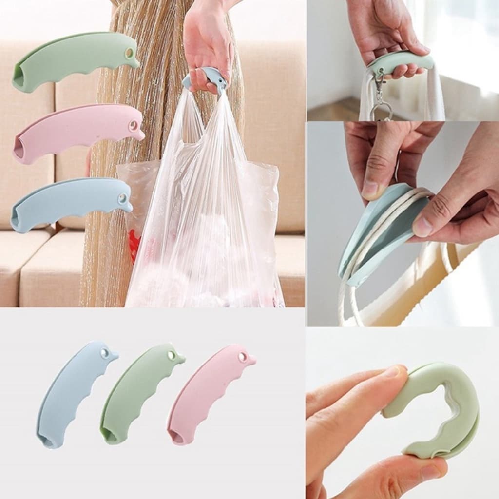 Suporte Alça Silicone Auxiliar Para Carregar Sacolas