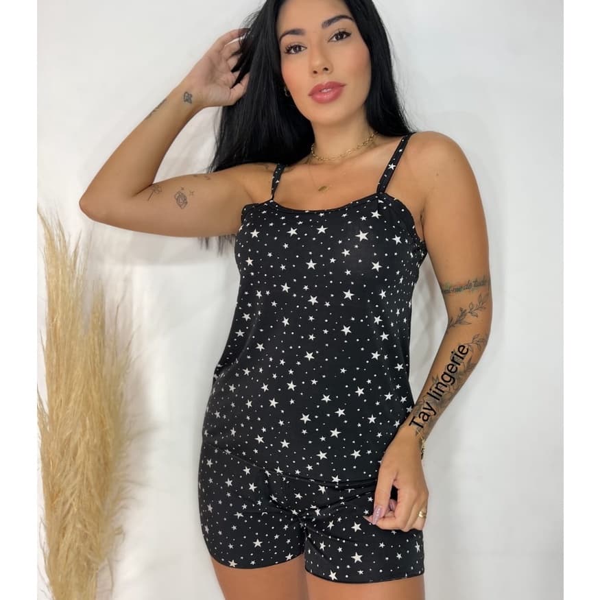 Pijama Feminino Baby Doll Regata Alcinha Short Doll Liganete tamanhos variados maior