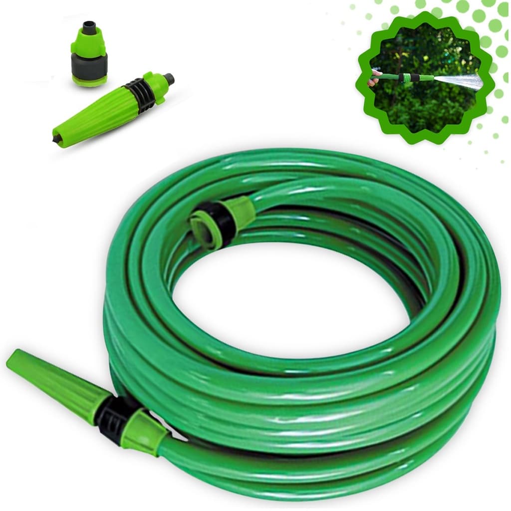 Mangueira Jardim 10 a 50 Metros Com Kit Esguicho Resistente
