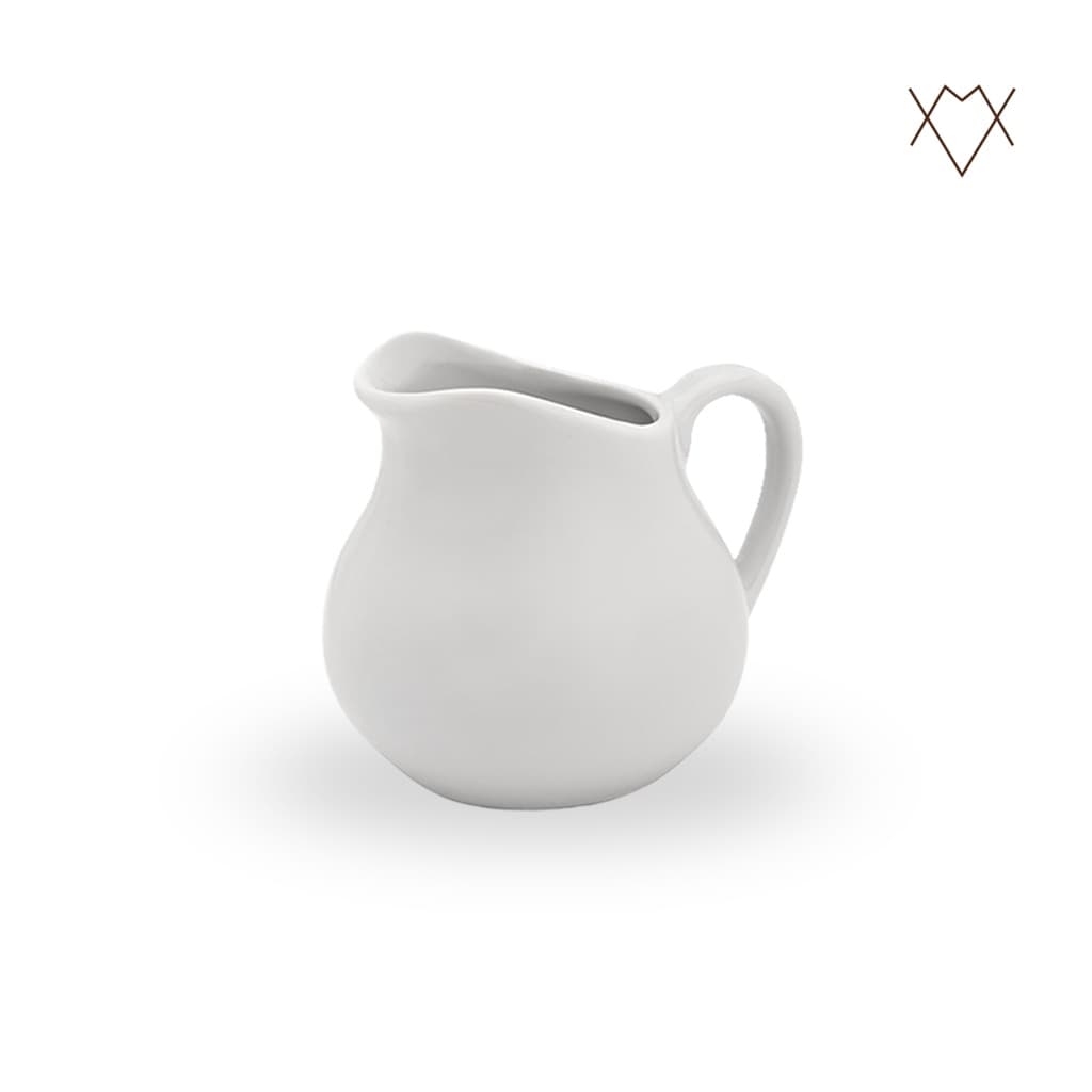 Jarra de Porcelana 750 ml Leiteira Porcelana Branca Louça Café Chá Suco
