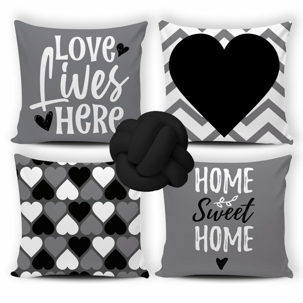 Kit 04 Capas de Almofada Decorativas Modern Pictury Mais Nozinho Escandinavo - 075