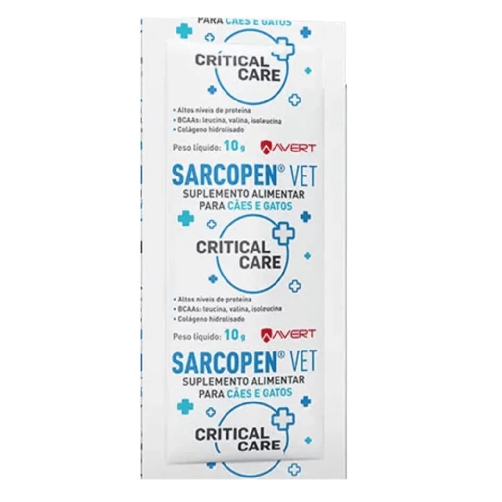 Suplemento Alimentar Sarcopen Vet Para Cães e Gatos - 1 Sachê