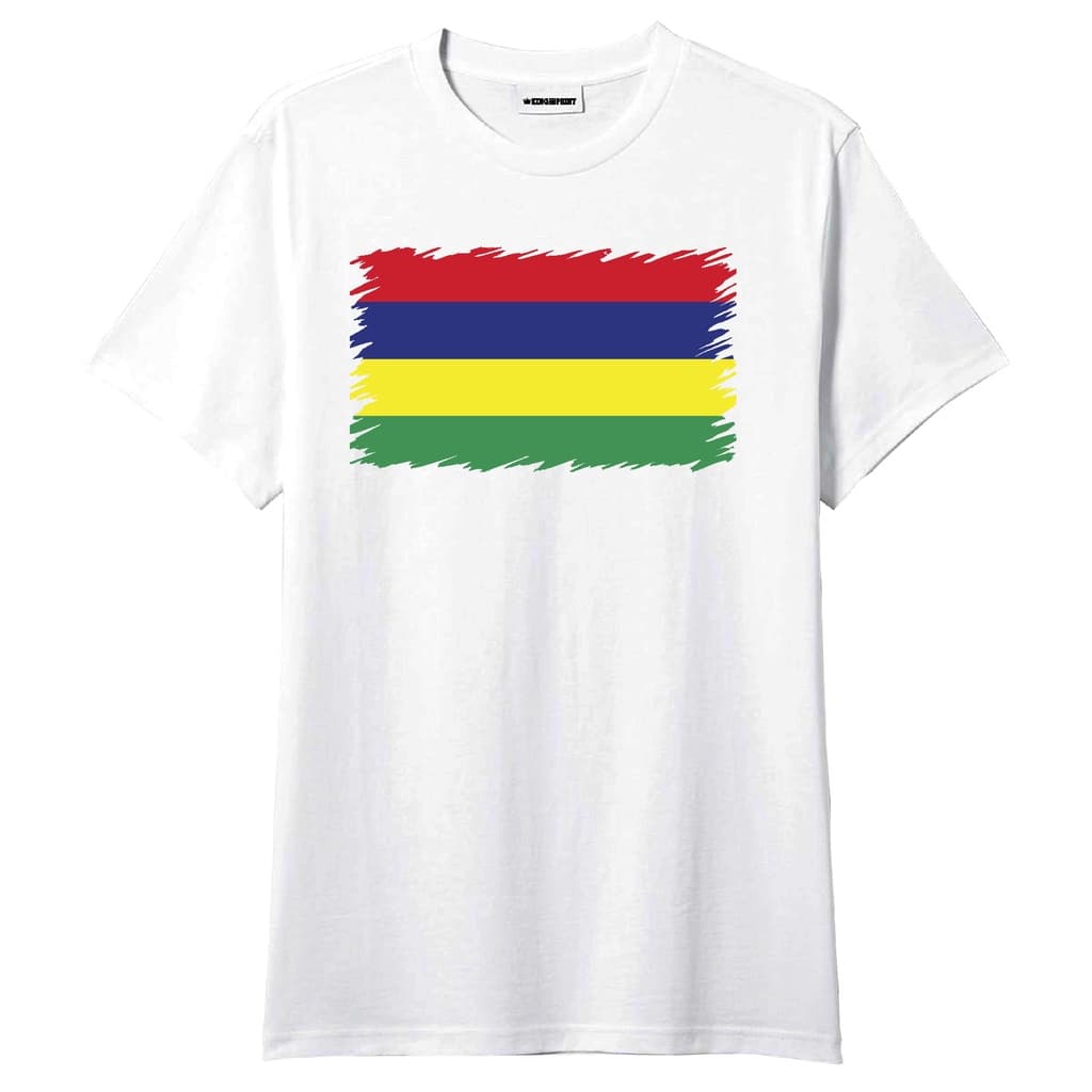 Camiseta Bandeira Ilhas Maurício