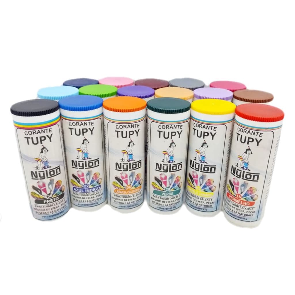 Corante Tupy  P/ Tingir Nylon, Lã, Seda, Biquinis