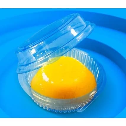 POTE 640 PACKFORM/ SANPACK/ BIPACK c/100 pote 150ml embalagem plástica articulada Bolo Doce Redondo