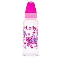 Mamadeira Lolly Oceano 250ml Bico Redondo Rosa