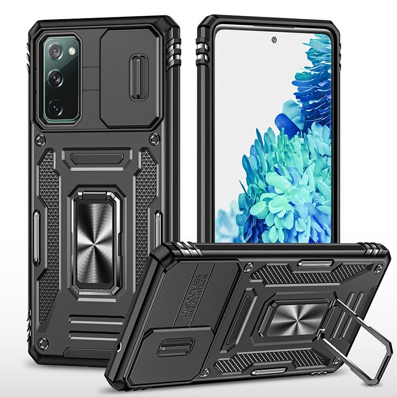 Para Samsung Galaxy S20 FE/5G Capa De Celular , 360 Anel , Estojo De Telefone Protetor Carro Com Suporte