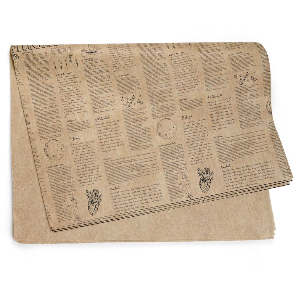 Papel Kraft Decorado Journal 59,0 x 80,0cm, Floral Atlanta - 5/10/25 folhas.