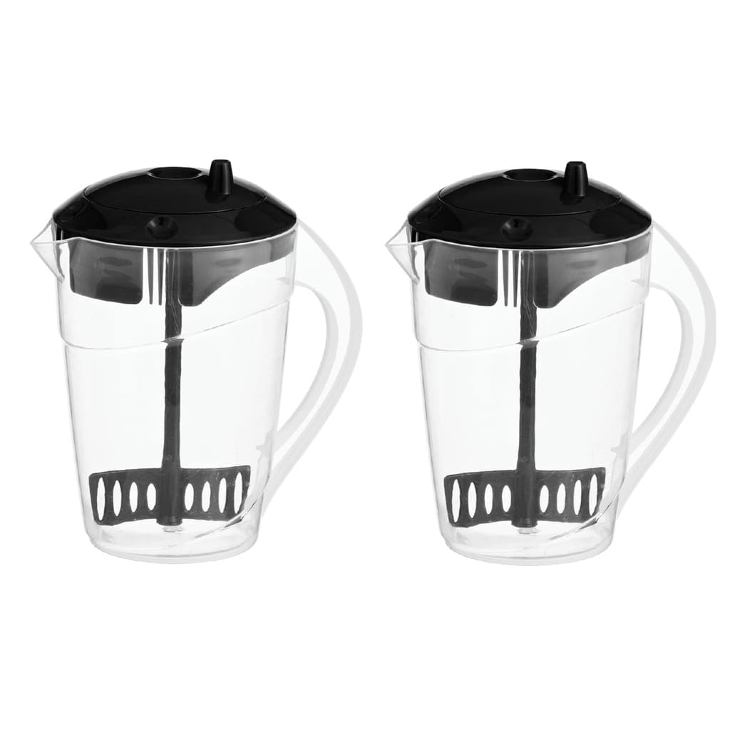 Kit 2 Jarra Suco Água Com Misturador Acoplado Suco 2 Litros