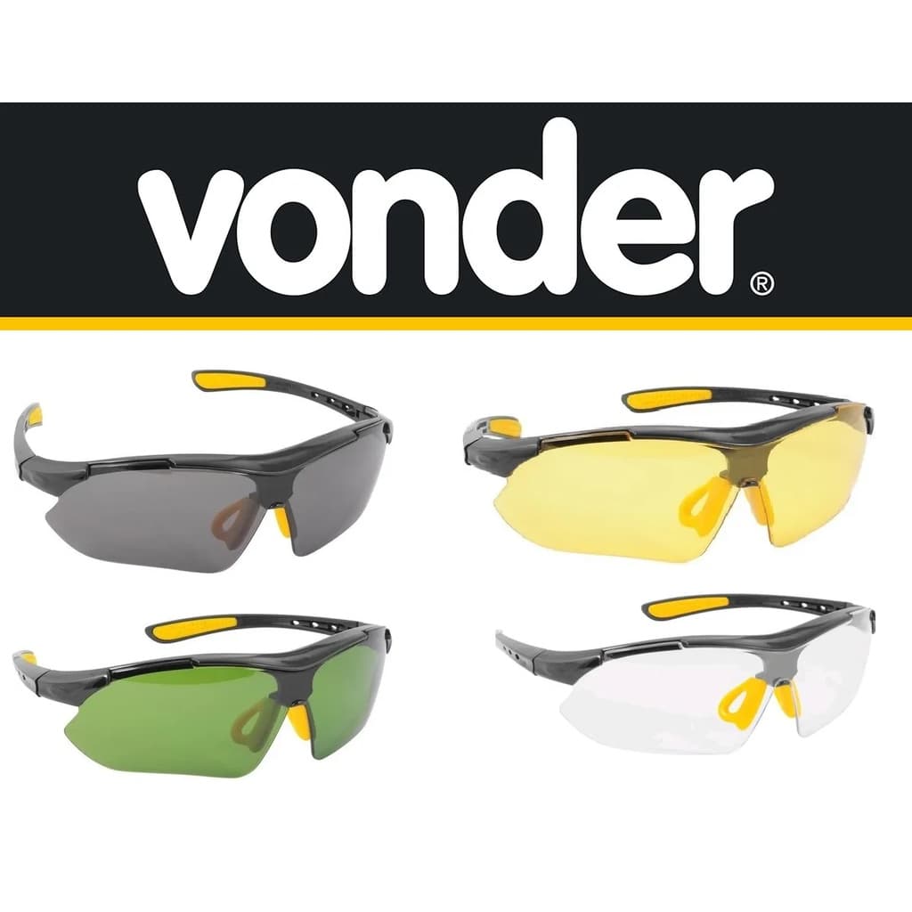 Óculos de Proteção Segurança Trabalho Epi Boxer Vonder Visão Tático CA: 42892