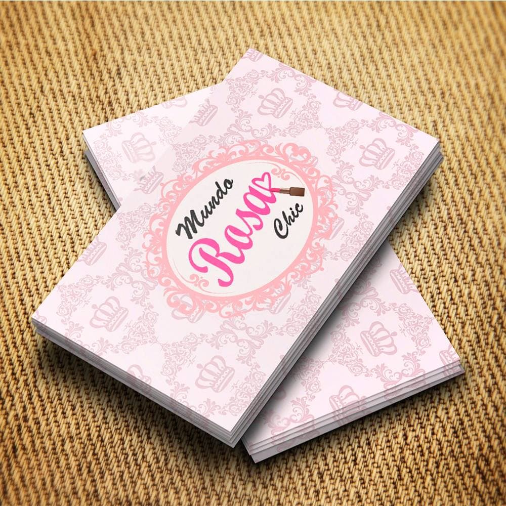1000 Cartões de Visitas Impressão Frente 4x0 Papel Couchê 250g