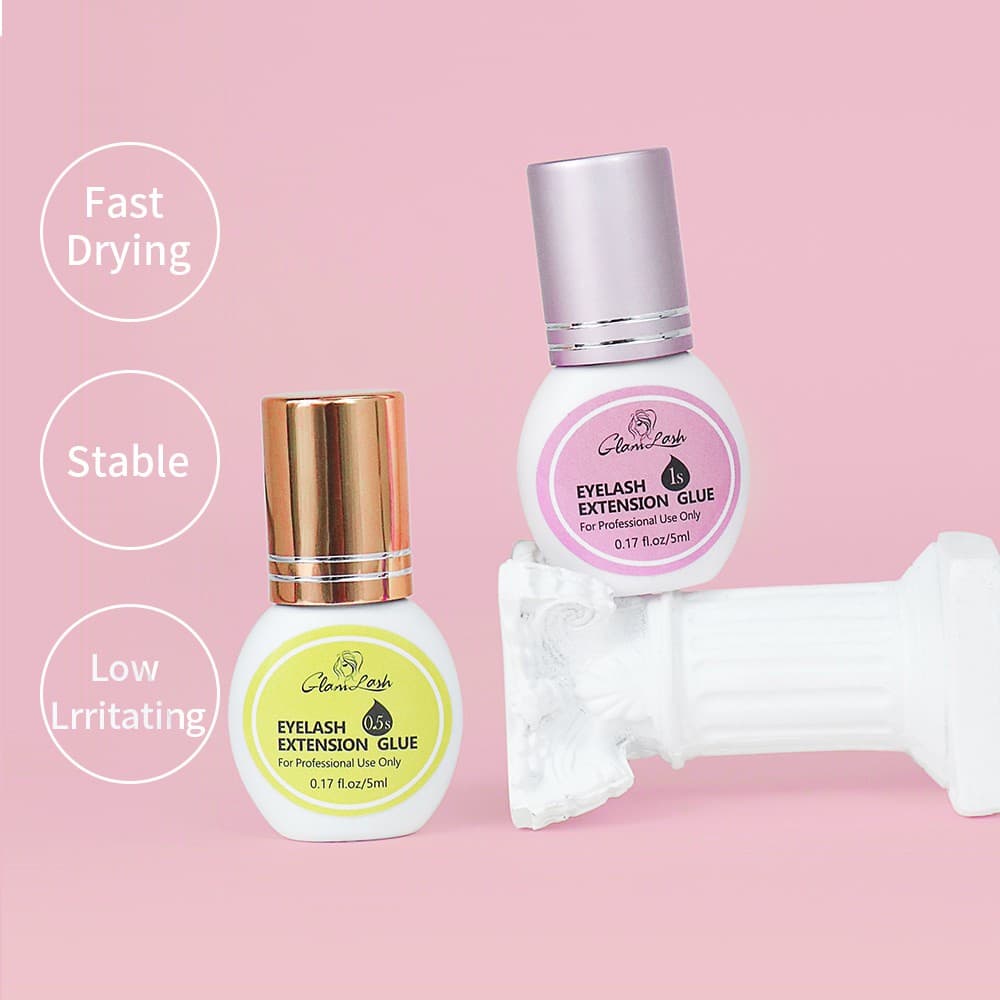 Glamlash 5 ml 1 Segunda Secagem Rápida Forte Cola Extensão Dos Cílios Falso Para Profissional Baixo Cheiro Cílios Falso Cola Olho