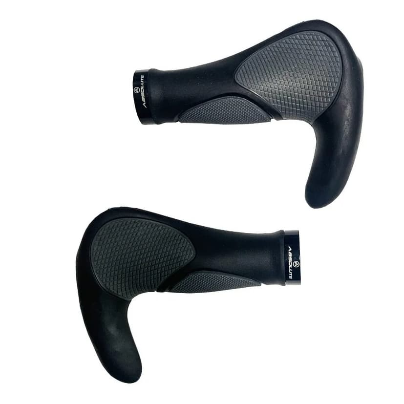 Par Manoplas Absolute EG3 140 mm com Trava e Bar End Integrado