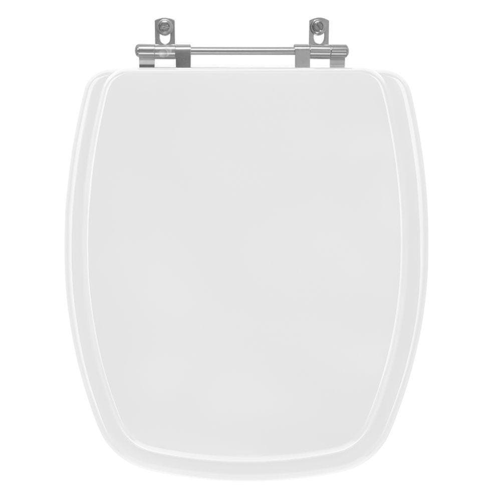 Assento Sanitário Tampa de Vaso Madeira MDF Laqueado Stylus para bacia Celite Quadrado Antigo