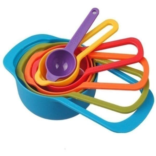 6 Colheres Medidoras P/ Cozinha Medidor Xícara Confeiteiros