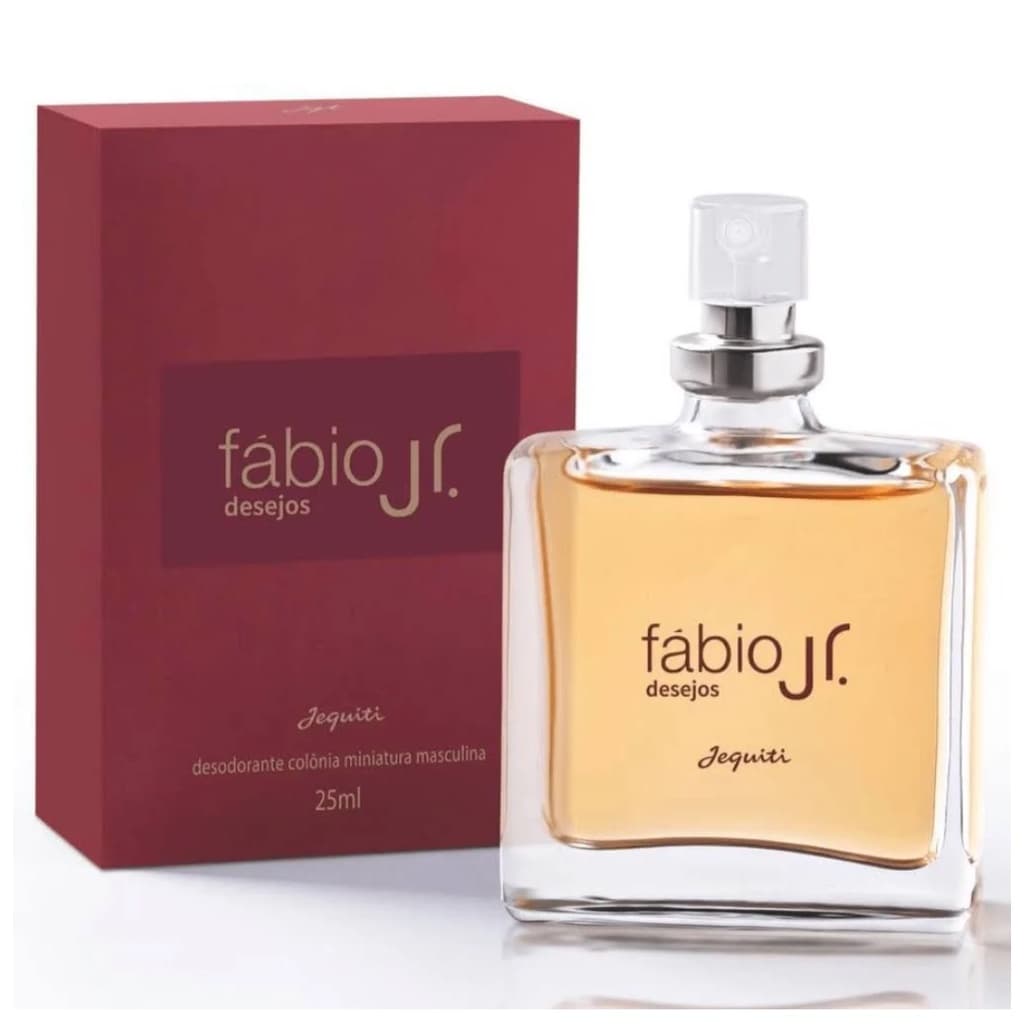 Colônia Fábio Jr Desejos ou Fábio Jr Herói ou Tradicional 25ml ou 100ml - Jequiti. À ESCOLHER.