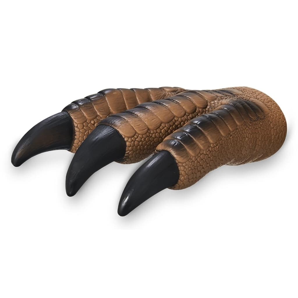 Garra Fantoche Marrom Tiranossauro Rex Pata de Dinossauro Brinquedo Infantil