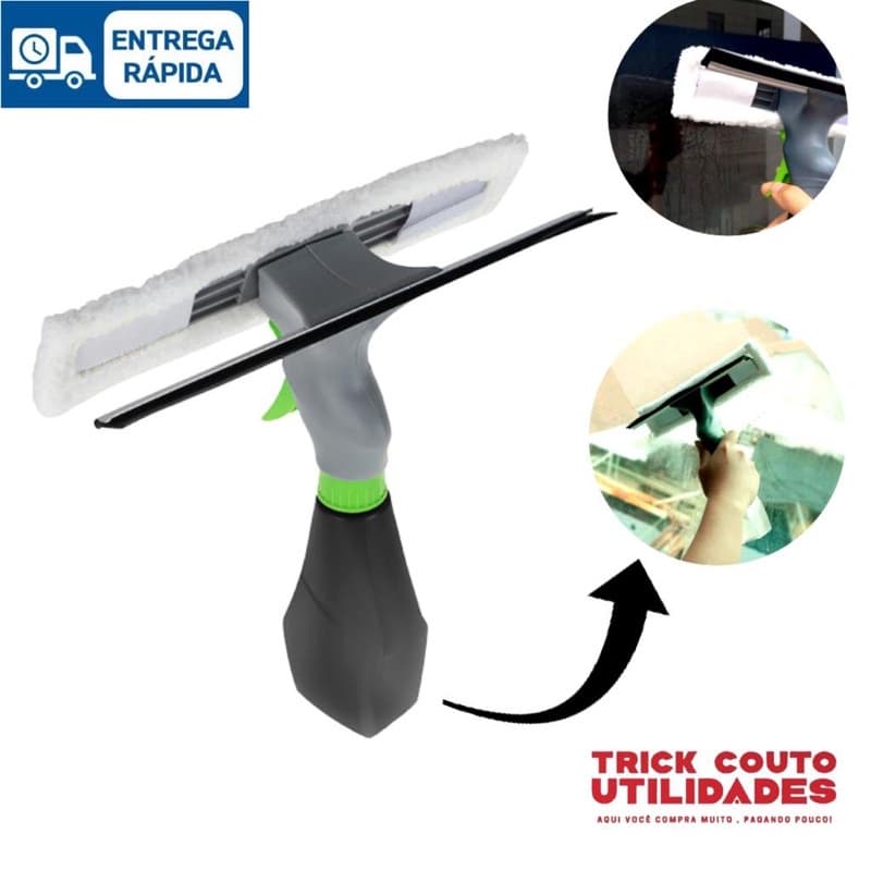 Rodo Limpa Vidros Spray Mop 3 Em 1 Com Reservatório