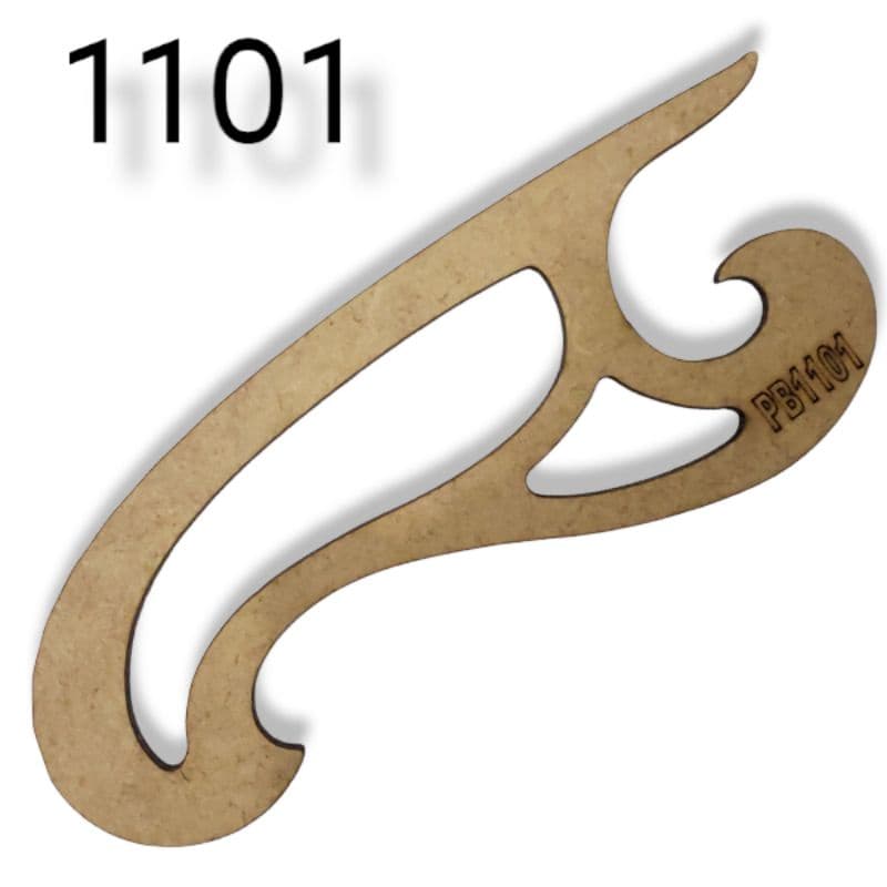 Régua Curva Francesa 1101 Mdf Patchwork Costura Modelista Promoção pachwork br