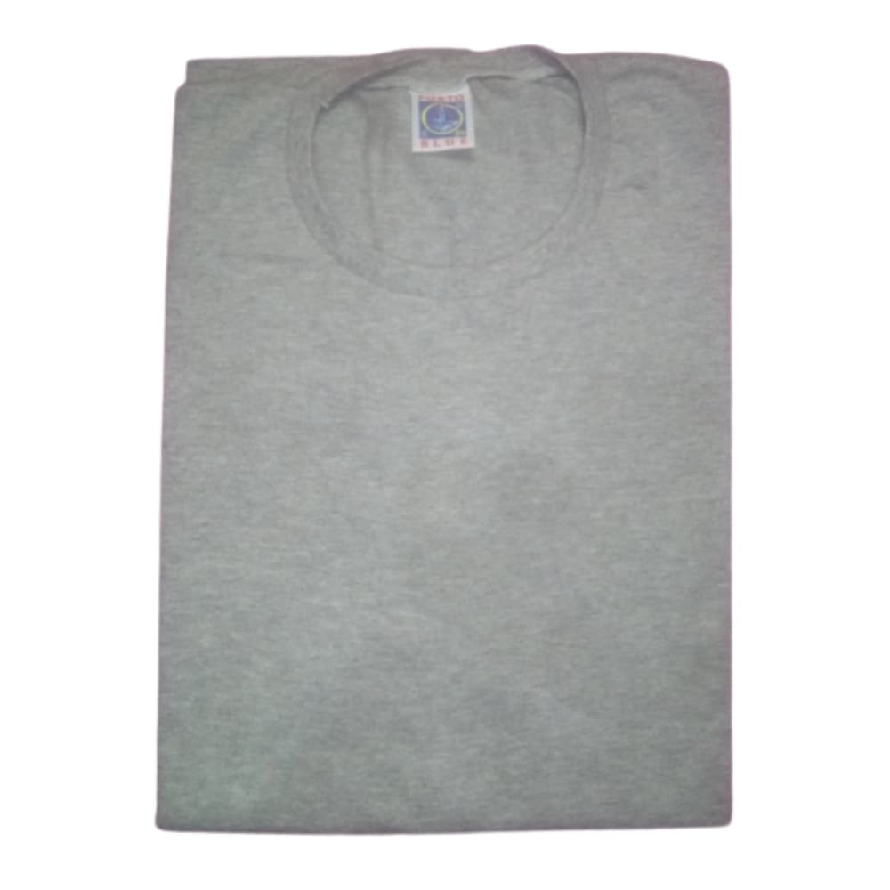 Camiseta Cinza Mesca Masculina Lisa Algodão Básico Pronta Entrega