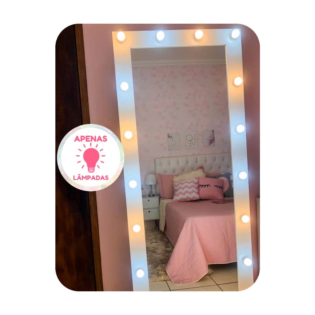 12 Lâmpada LED Bulbo Para Camarim Ring Light Penteadeira Casa