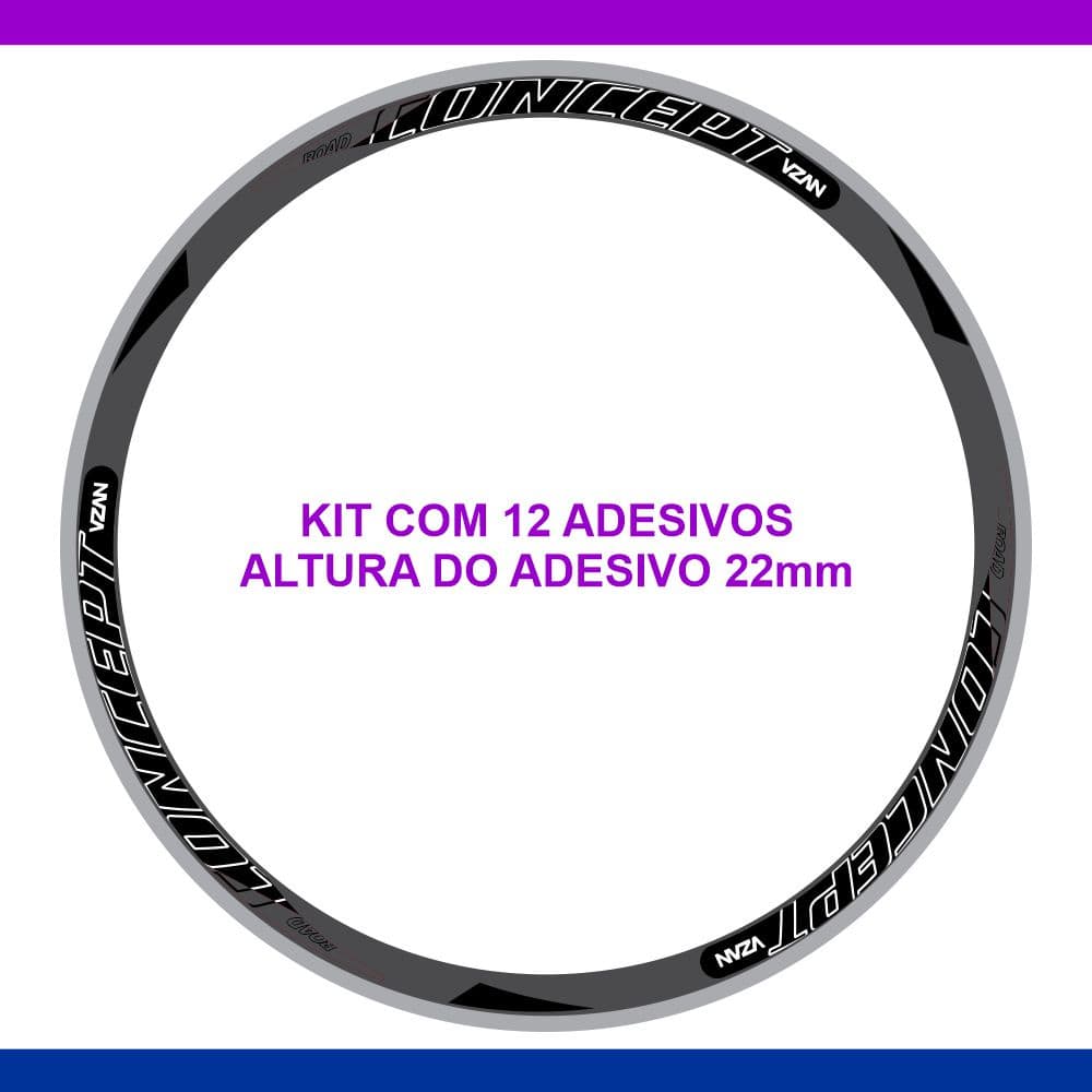 Adesivo Para Roda Vzan Concept 2018