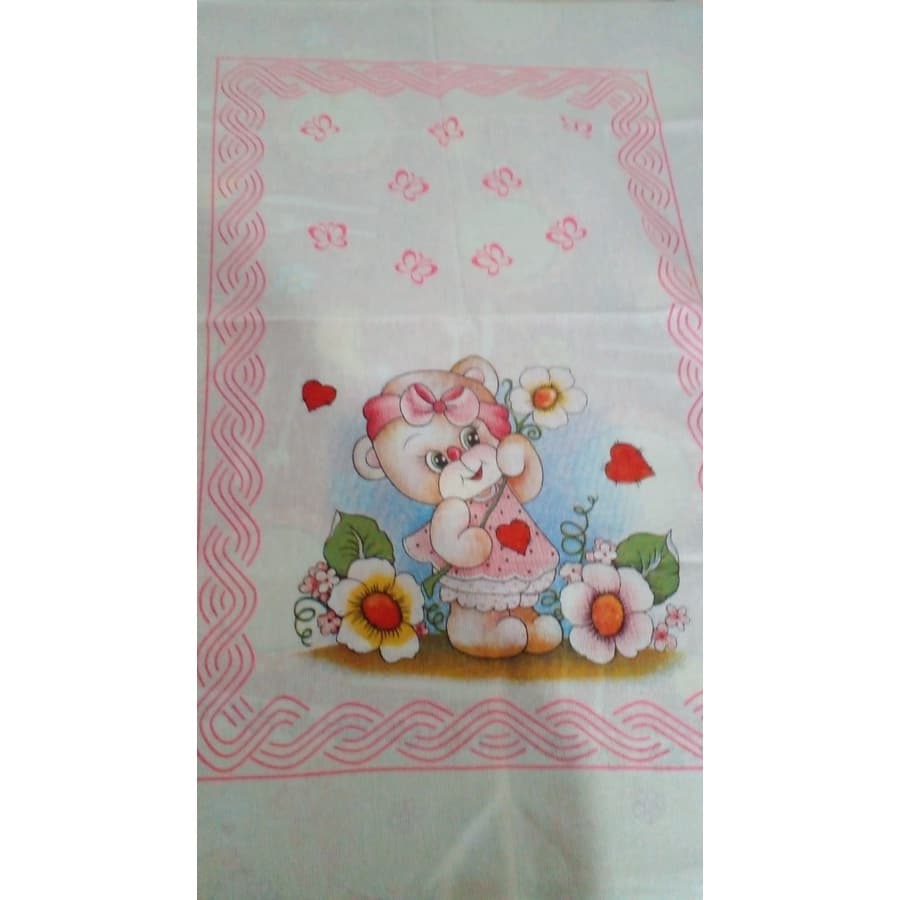 toalha de chá estampado 100% algodão tam: 55x75 cm.