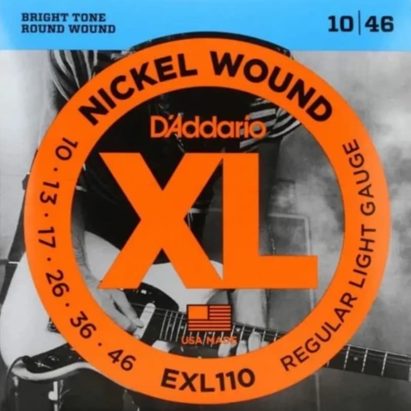 Cordas Guitarra Daddario Encordoamento Guitarra Aço Exl110 010