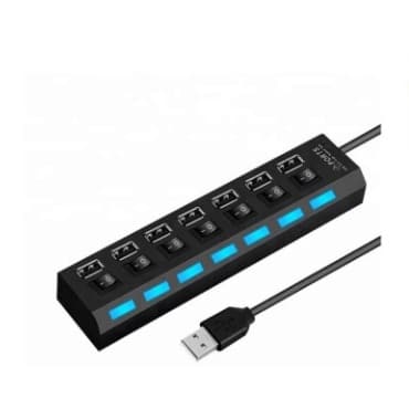 Hub Usb 2.0 com 4 e 7 Portas e 480mbps Switch Hub de usb