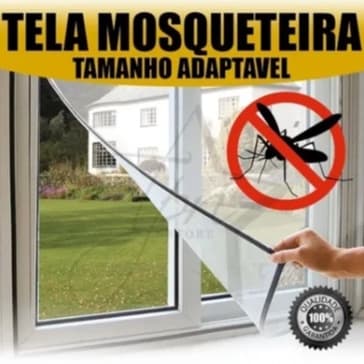 Tela protetor Mosqueteira Janela Contra Mosquito Pernilongo 1.30x1.50m e 1.50 x 1.80m