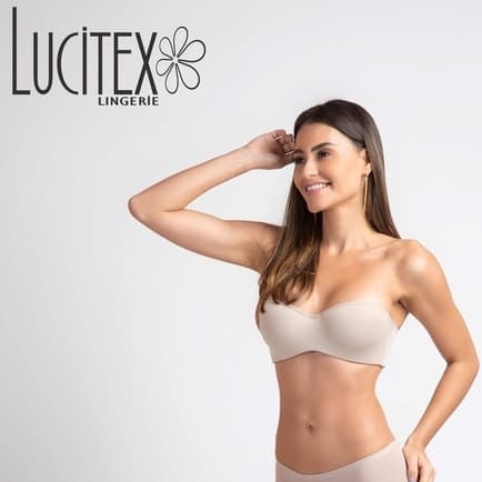 Sutiã Bustier Nest Tomara que Caia Soutien Sutia com Bojo Soft Microfibra Bustiê Lucitex