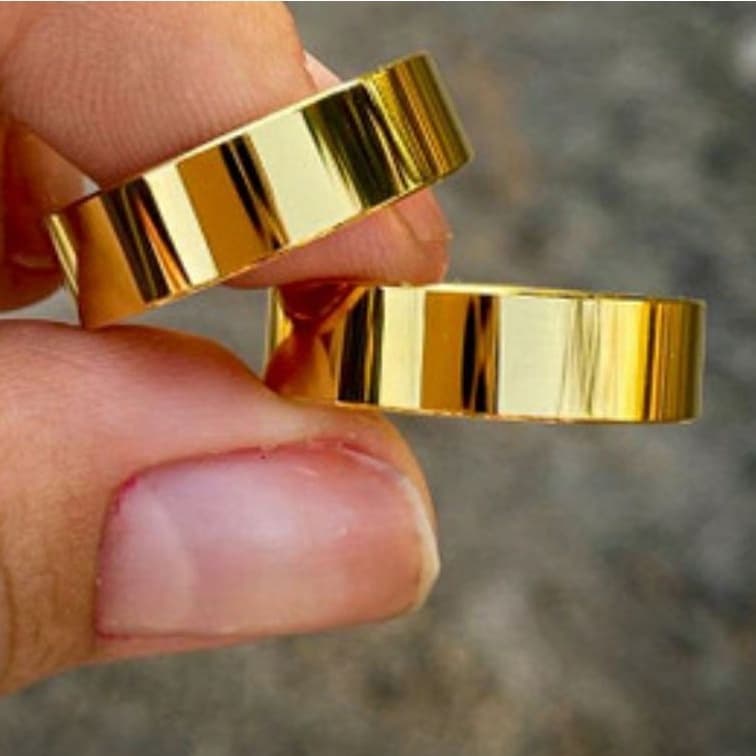 alianças moedas antigas 6mm PROMOÇÃO
