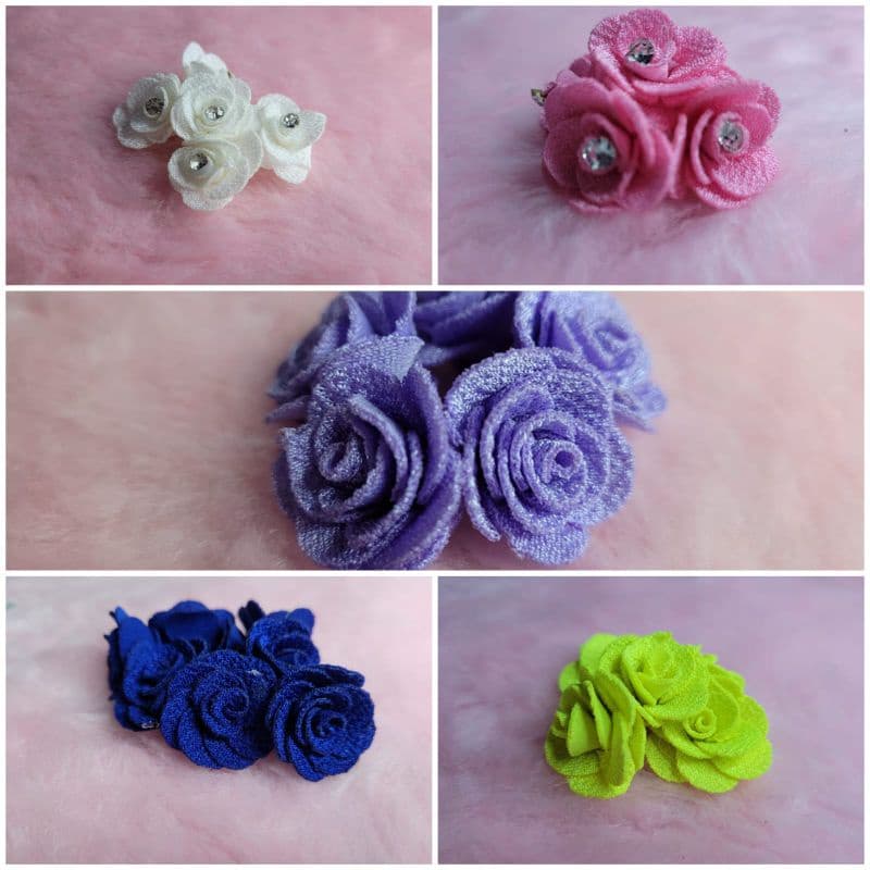 Flor de Poliéster,  Até 10 Unidades.